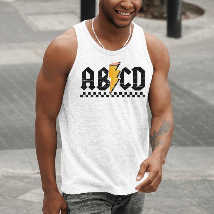 Lightning Pencil Rock'n Roll ABCD Teacher Back To School Kid Men Tank Top, funny gift Lightning Pencil Rock'n Roll ABCD Teacher Back To School Kid Men Tank Top, funny gift
