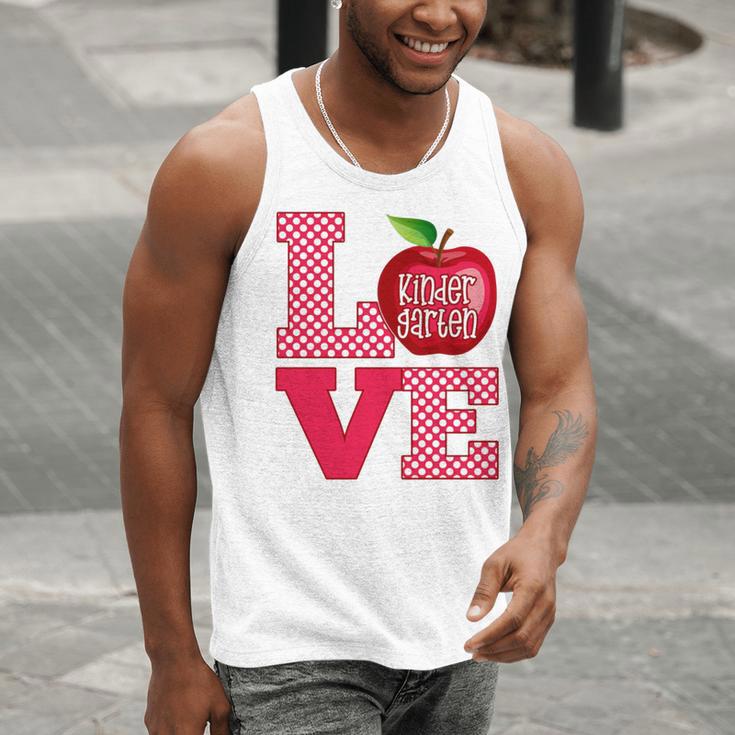 Love Kindergarten Cute Apple School Teacher Men Tank Top, funny gift Love Kindergarten Cute Apple School Teacher Men Tank Top, funny gift