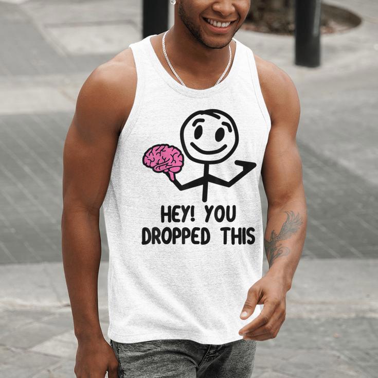 Nerdy Hey You Dropped This Brain Math Teacher Men Tank Top, funny gift