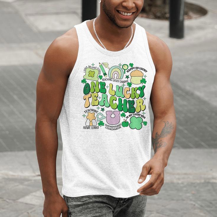 One Lucky Teacher St Patrick's Day Irish Teacher Lucky Era Men Tank Top, funny gift One Lucky Teacher St Patrick's Day Irish Teacher Lucky Era Men Tank Top, funny gift
