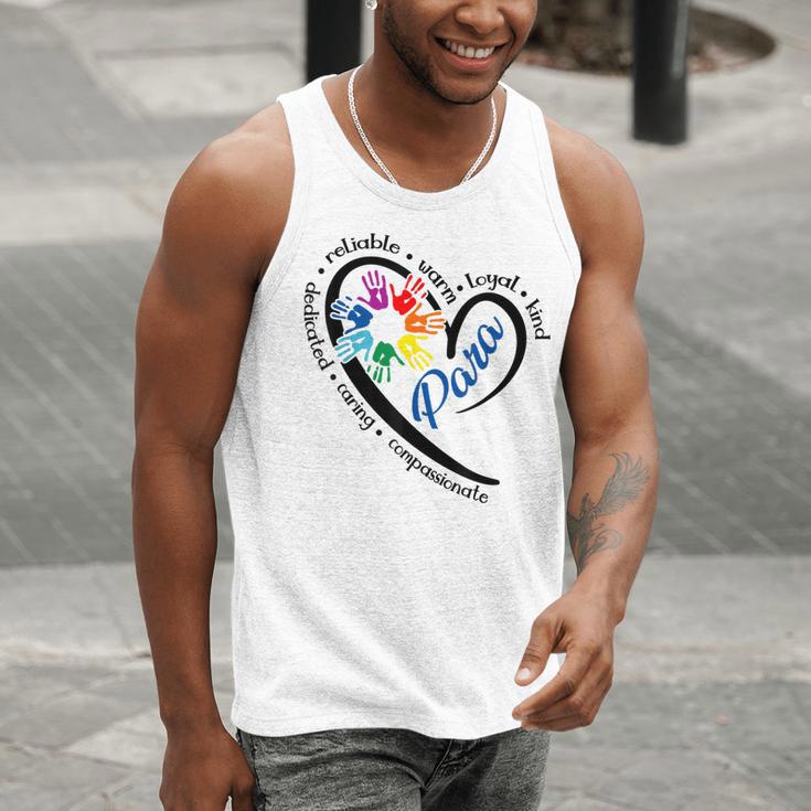 Para Heart Teacher Paraprofessional Paraeducator Men Women Men Tank Top, funny gift