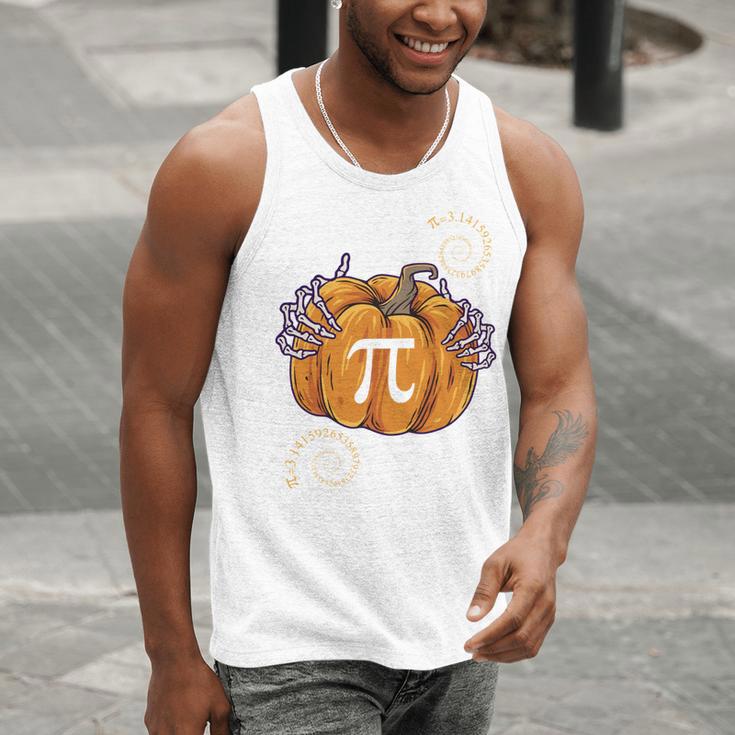 Pi Day Pumpkin Pi Math Teacher Halloween Costume Men Tank Top, funny gift