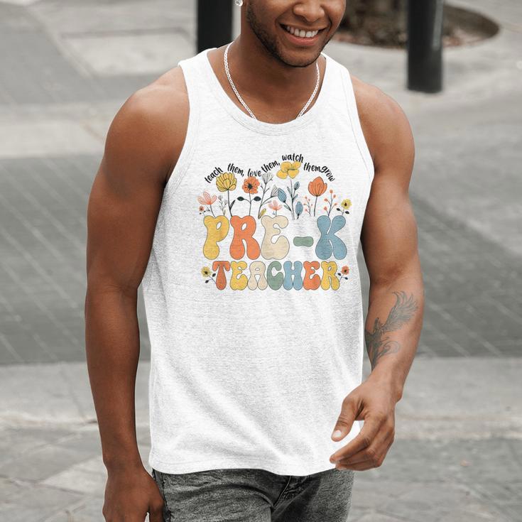 Pre-k Teacher Appreciation Teaching Wildflowers Men Tank Top, funny gift Pre-k Teacher Appreciation Teaching Wildflowers Men Tank Top, funny gift