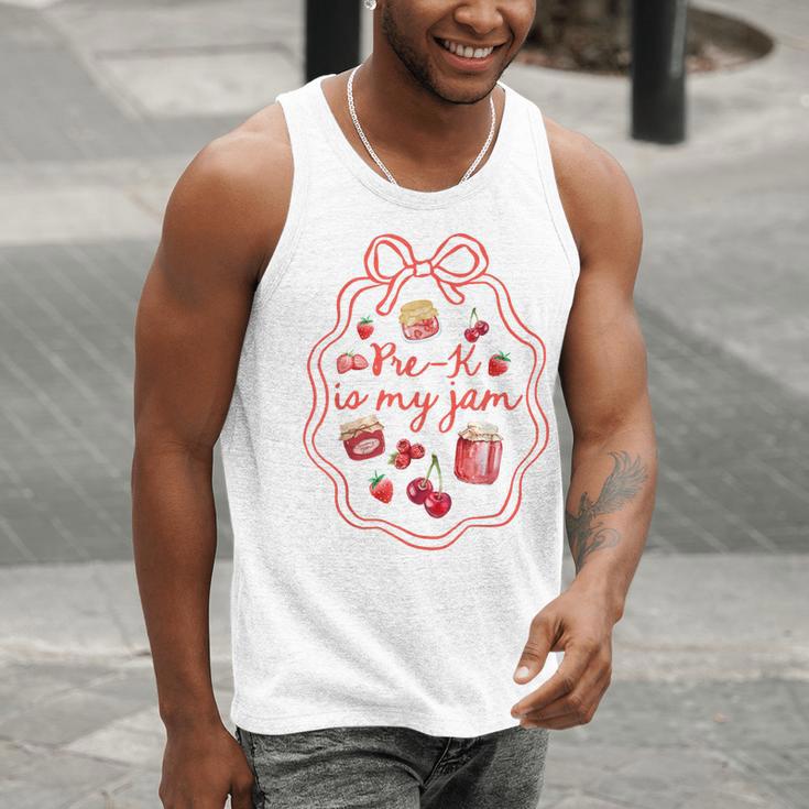 Preschool Pre-K Is My Jam Strawberry Girl Teacher Kids Men Tank Top, funny gift