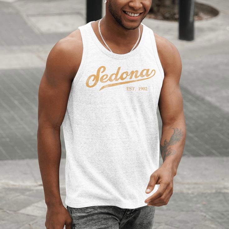 Retro Sedona Script Vintage Throwback Kids Men Tank Top, funny gift