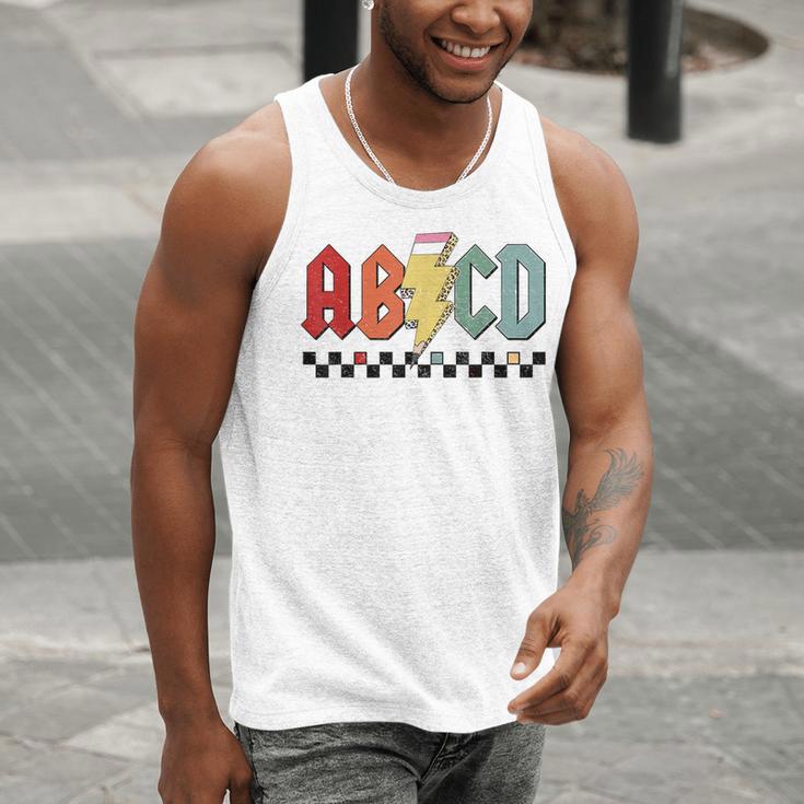 Rock Abcd Back To School Abcd Preschool Teacher Appreciation Men Tank Top, funny gift Rock Abcd Back To School Abcd Preschool Teacher Appreciation Men Tank Top, funny gift