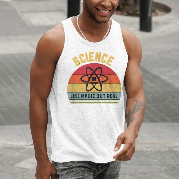 Science Like Magic But Real Science Teacher Graphics Geek Men Tank Top, Science Teacher Tank Tops, funny gift