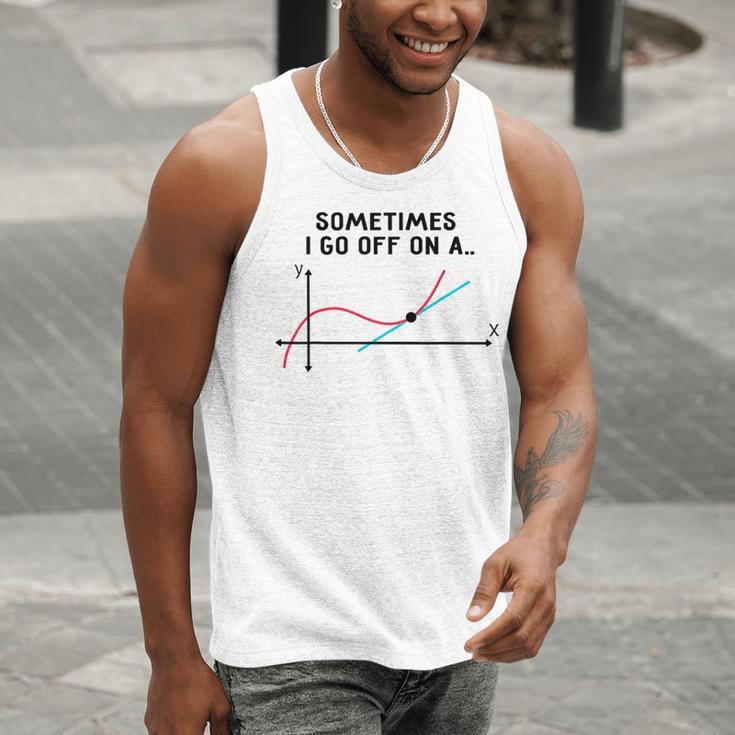 Sometimes I Go Off On a Tangent Math Teacher T Shirts Men Women Girls Kids Men Tank Top, funny gift