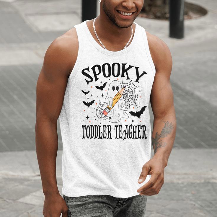 Spooky Toddler Teacher Halloween School Men Tank Top, funny gift Spooky Toddler Teacher Halloween School Men Tank Top, funny gift