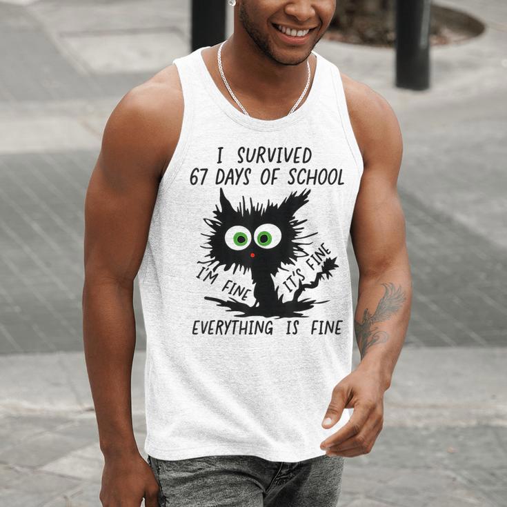 I Survived 67 Days Of School Teachers Students Humor Men Tank Top, funny gift I Survived 67 Days Of School Teachers Students Humor Men Tank Top, funny gift