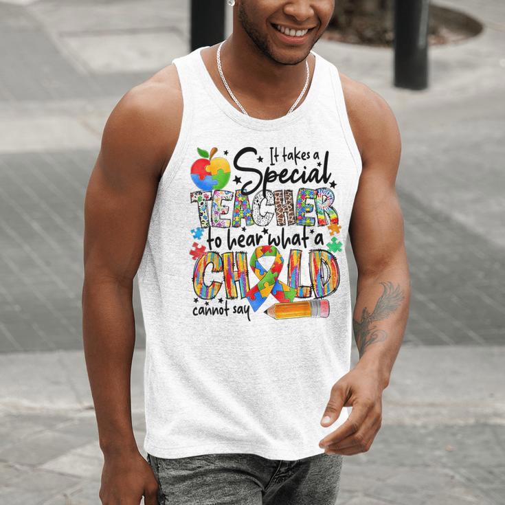 It Takes A Special Teacher To Hear What A Child Cannot Say Men Tank Top, funny gift