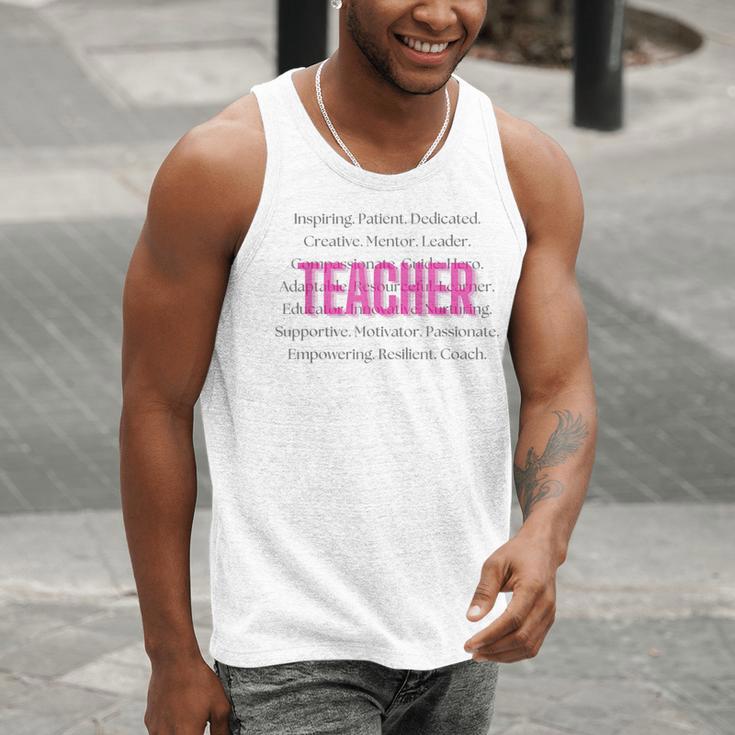 TEACH Inspirational Teacher Comfortable & Stylish T-Shirt Men Tank Top, funny gift