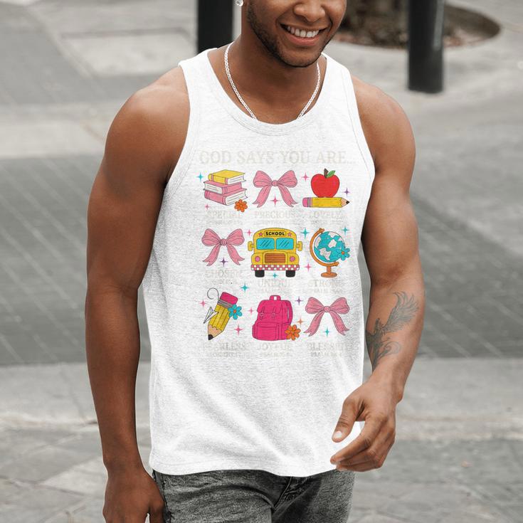 Teacher Christian God Says I Am Faith Religious Bible Verse Men Tank Top, funny gift Teacher Christian God Says I Am Faith Religious Bible Verse Men Tank Top, funny gift