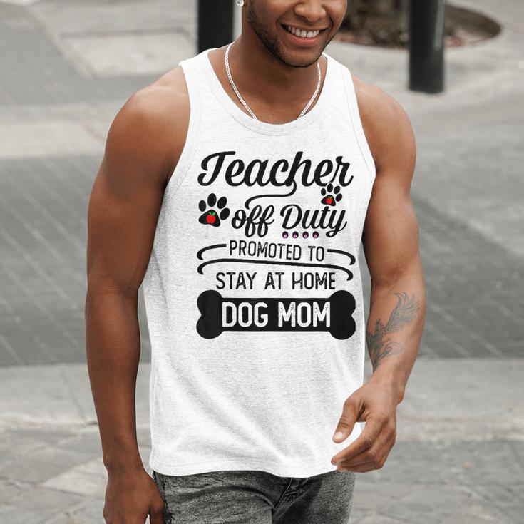 Teacher Off Duty Promoted To Stay At Home Dog Mom Tshirt Men Women Men Tank Top, funny gift
