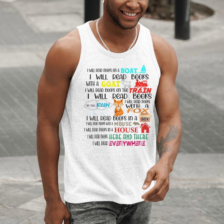 Teacher I Will Read Book On Boat Kids Women Bookworm Men Tank Top, funny gift Teacher I Will Read Book On Boat Kids Women Bookworm Men Tank Top, funny gift