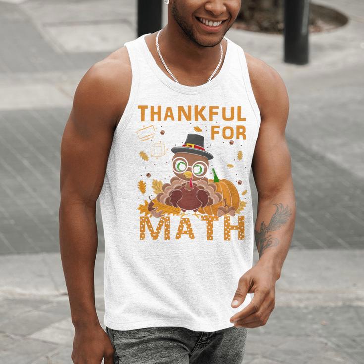 Thankful Math Turkey Teacher Happy Thanksgiving Men Tank Top, funny gift Thankful Math Turkey Teacher Happy Thanksgiving Men Tank Top, funny gift