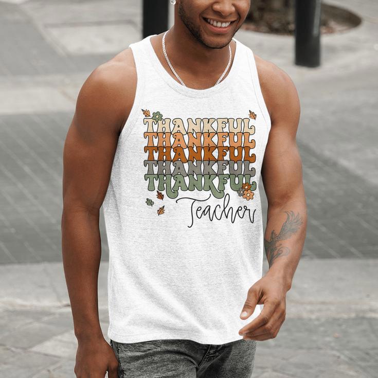 Thankful Teacher Thanksgiving Fall Pumpkin Turkey Men Tank Top, funny gift Thankful Teacher Thanksgiving Fall Pumpkin Turkey Men Tank Top, funny gift