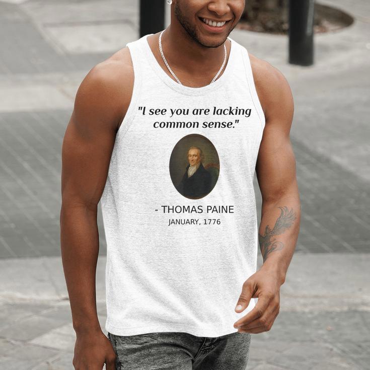 Thomas Paine Common Sense USA History Teacher Student Men Tank Top, History Teacher Tank Tops, funny gift Thomas Paine Common Sense USA History Teacher Student Men Tank Top, History Teacher Tank Tops, funny gift