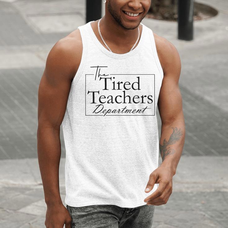 The Tired Teachers Department Teacher Appreciation Day Men Tank Top, funny gift The Tired Teachers Department Teacher Appreciation Day Men Tank Top, funny gift