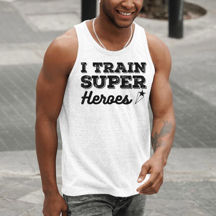 I Train Superheroes For Teacher Coach Men Women Men Tank Top, funny gift I Train Superheroes For Teacher Coach Men Women Men Tank Top, funny gift