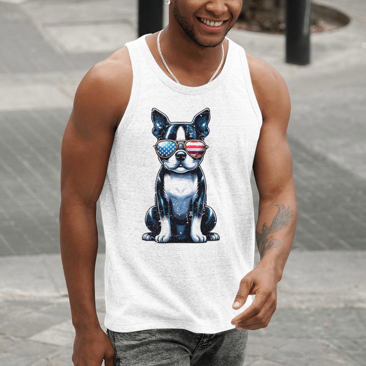 USA Flag Boston Terrier Best Dog Mom Ever 2025 Men Tank Top, Boston Terrier Mom Tank Tops, funny gift