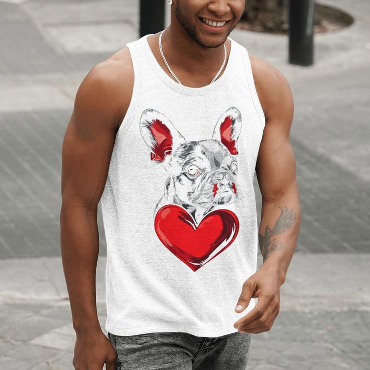 Valentine's Day Boston Terrier Dog Vector Men Tank Top, funny gift