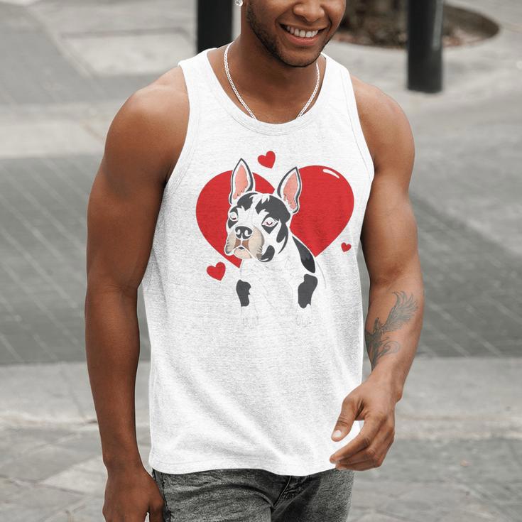 Valentine's Day Boston Terrier Heart Men Tank Top, funny gift