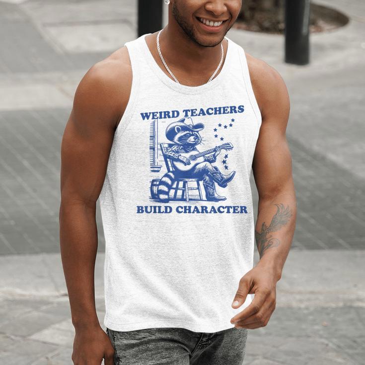Weird Teachers Build Character Shirt Raccoon Teacher Men Tank Top, funny gift Weird Teachers Build Character Shirt Raccoon Teacher Men Tank Top, funny gift