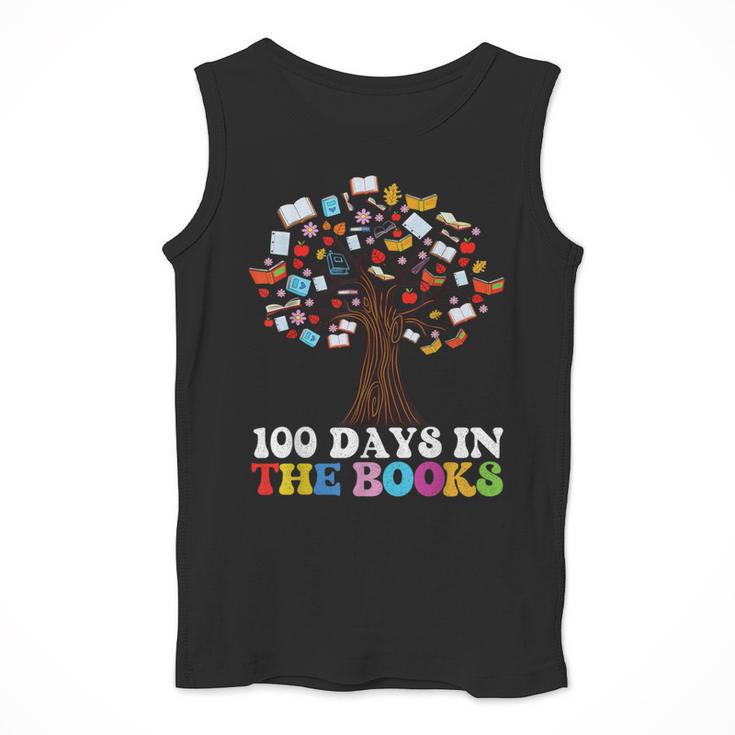 100 Days In The Books Reading Teacher 100th Day Of School Men Tank Top, funny design