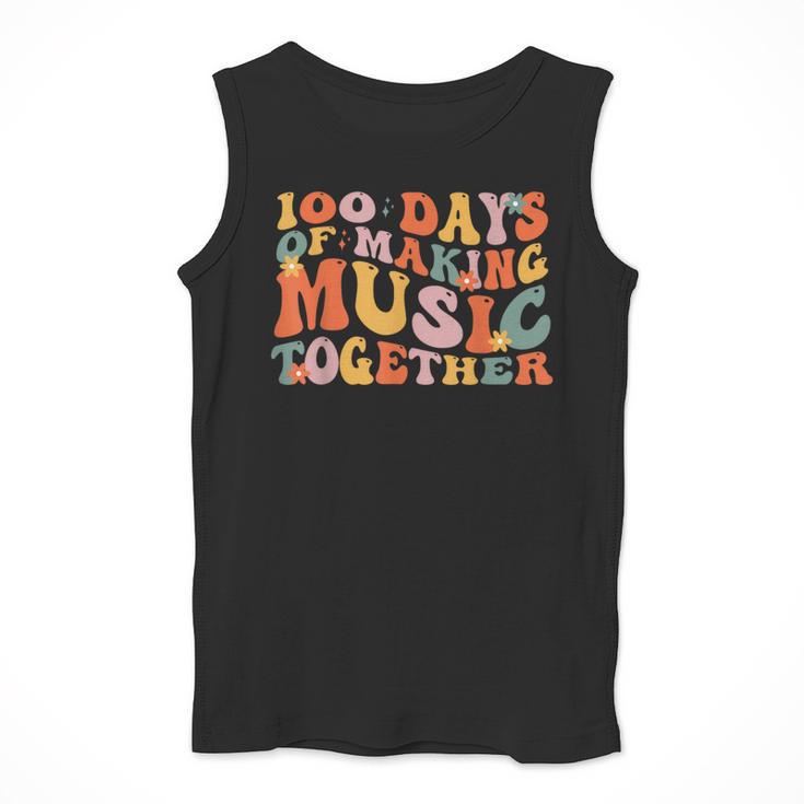 100 Days Of School Music Teacher Men Tank Top, funny design