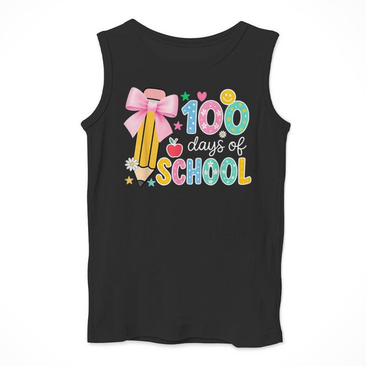 100 Days Of School Preppy 100th Day Of School Teachers Girls Men Tank Top, funny design 100 Days Of School Preppy 100th Day Of School Teachers Girls Men Tank Top, funny design