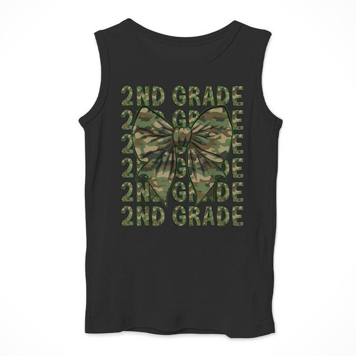 2nd Grade Teacher Student Camo Bow Back To School Men Tank Top, 2nd Grade Teacher Gifts, funny design 2nd Grade Teacher Student Camo Bow Back To School Men Tank Top, 2nd Grade Teacher Gifts, funny design