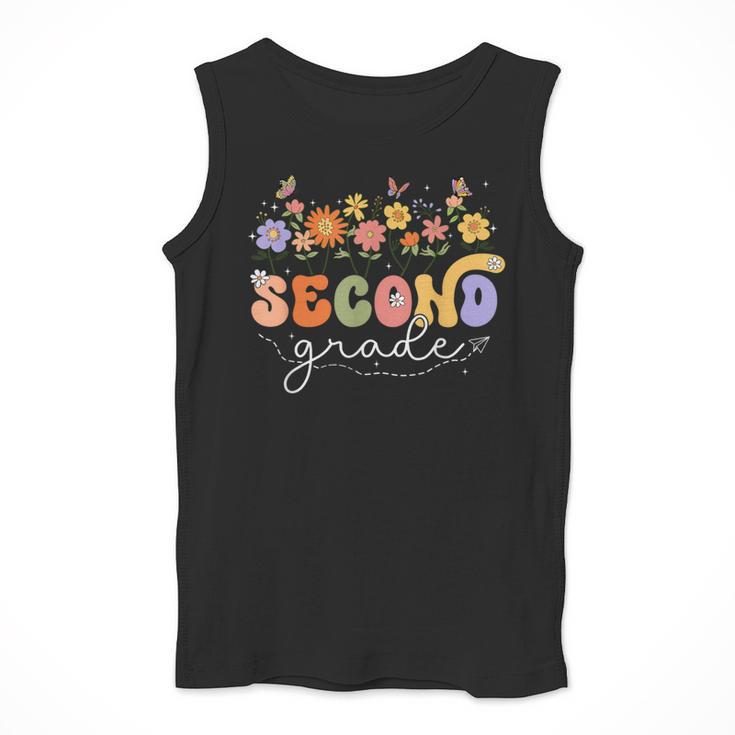 2nd Second Grade Teacher Wildflower Back To School Floral Men Tank Top, 2nd Grade Teacher Gifts, funny design 2nd Second Grade Teacher Wildflower Back To School Floral Men Tank Top, 2nd Grade Teacher Gifts, funny design