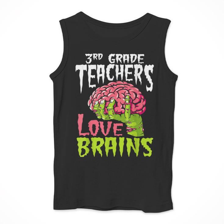 3rd Grade Teachers Love Brains Zombie Teacher Halloween Men Tank Top, funny design 3rd Grade Teachers Love Brains Zombie Teacher Halloween Men Tank Top, funny design