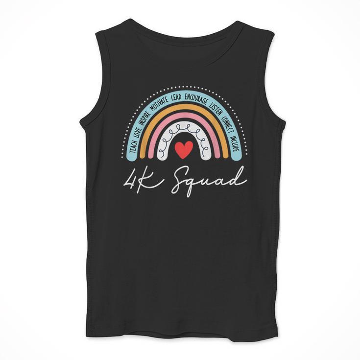 4K Squad Crew Team Teacher Kindergarten Kinder Elementary Men Tank Top, funny design