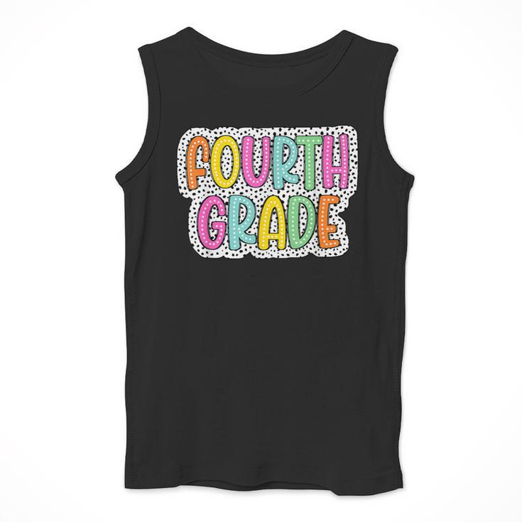 4th Grade Back To School Dalmatian Dots Teacher Student Men Tank Top, 4th Grade Teacher Gifts, funny design 4th Grade Back To School Dalmatian Dots Teacher Student Men Tank Top, 4th Grade Teacher Gifts, funny design