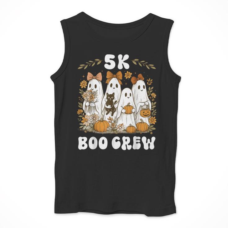 5K Boo Crew Halloween Teacher K5 Floral Ghost Trick Or Teach Men Tank Top, funny design