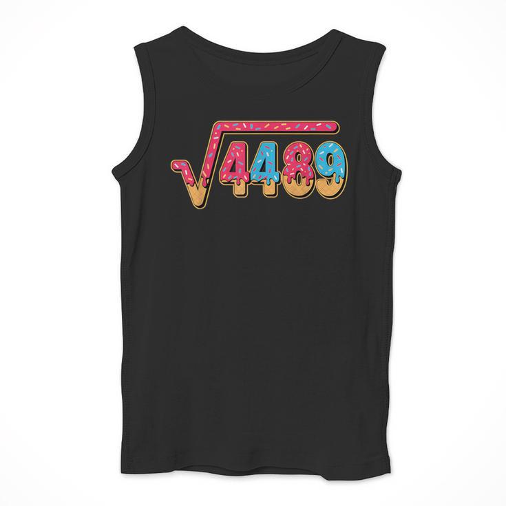 67 Ice Cream Drip Meme Math Teacher School Square Root 4489 Men Tank Top, funny design