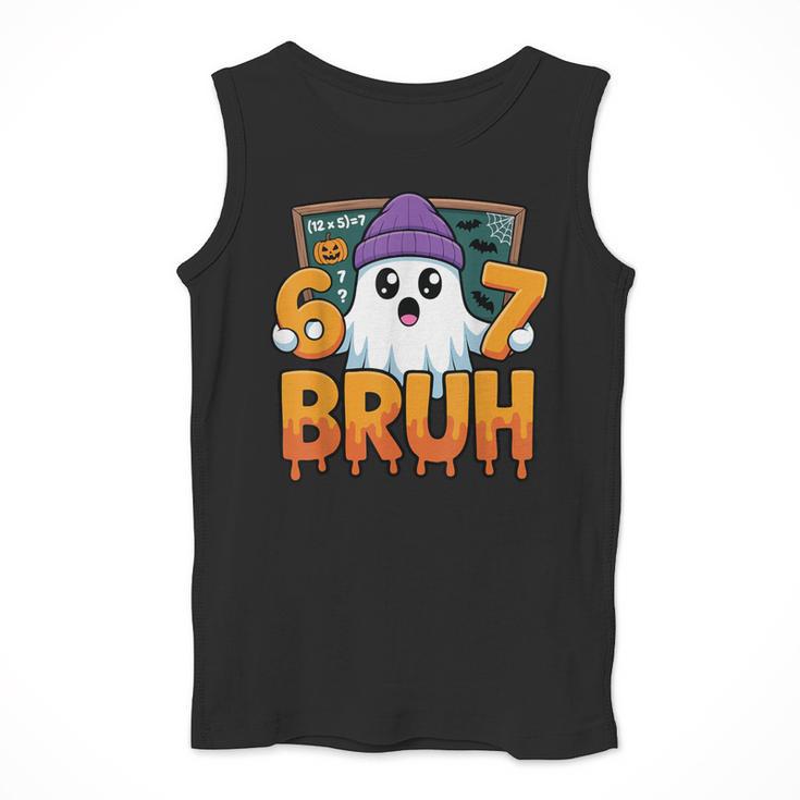 67 Teacher Ghost Six Seven Meme Math Equation Bruh Halloween Men Tank Top, funny design