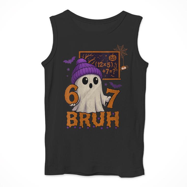 67 Teacher Halloween Ghost Six Seven Meme Math Equation Bruh Men Tank Top, funny design