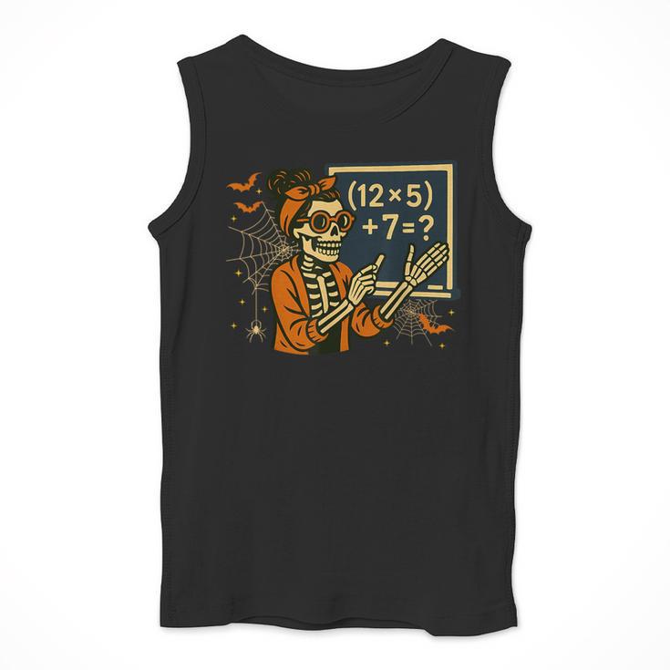 67 Teacher Halloween Skeleton Six Seven Meme Math Men Tank Top, funny design 67 Teacher Halloween Skeleton Six Seven Meme Math Men Tank Top, funny design