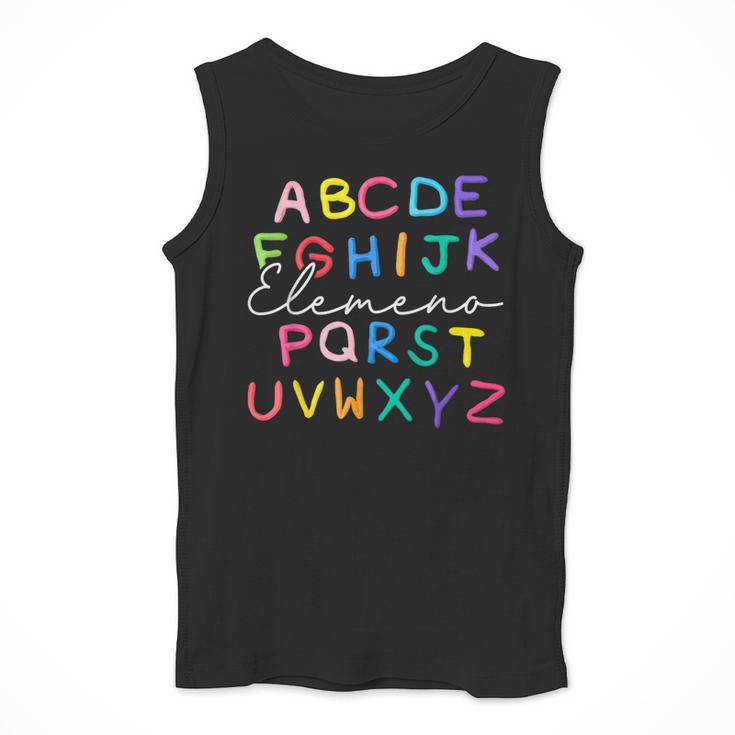ABC Elemeno Kindergarten Teacher Boy Girl Kid Back To School Men Tank Top, funny design