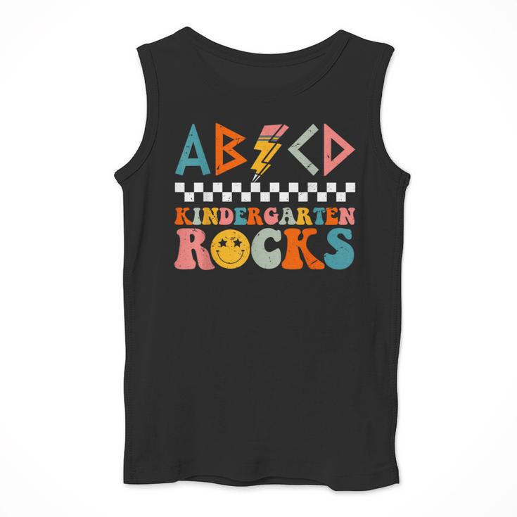 ABCD Kindergarten Rocks Back To School Teacher Kindergarten Men Tank Top, funny design ABCD Kindergarten Rocks Back To School Teacher Kindergarten Men Tank Top, funny design