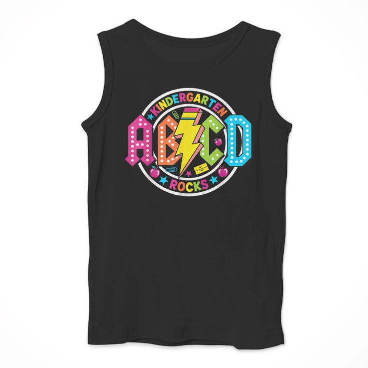 ABCD Kindergarten Rocks Back To School Teachers Students Men Tank Top, funny design