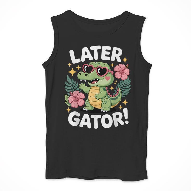 Alligator Later Gator Teacher Summer Last Day Fun Men Tank Top, funny design Alligator Later Gator Teacher Summer Last Day Fun Men Tank Top, funny design
