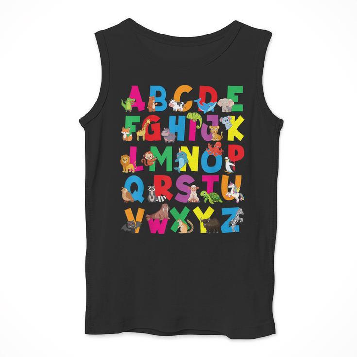Alphabet Animals ABCs Zoo Kids Boys Girls Teacher Men Tank Top, funny design Alphabet Animals ABCs Zoo Kids Boys Girls Teacher Men Tank Top, funny design