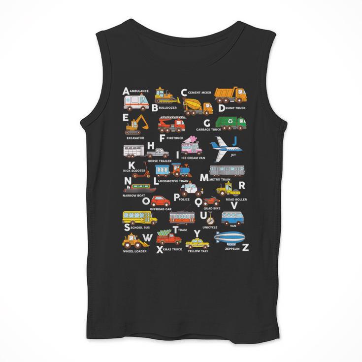 Alphabet Vehicles ABCs Learning Teachers Kids Boys Girls Men Tank Top, funny design Alphabet Vehicles ABCs Learning Teachers Kids Boys Girls Men Tank Top, funny design