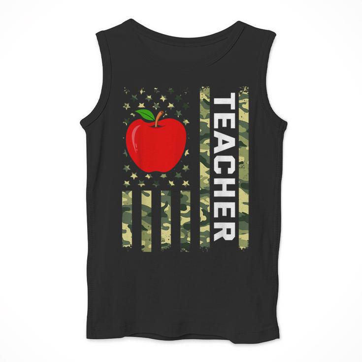 American Flag Camouflage Teacher Patriotic 4th Of July Men Tank Top, funny design American Flag Camouflage Teacher Patriotic 4th Of July Men Tank Top, funny design