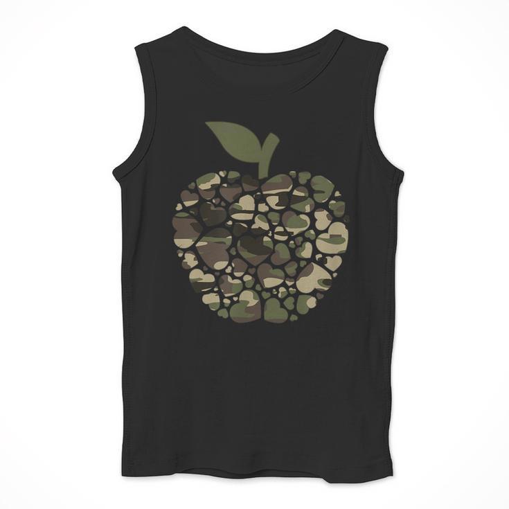 Apple Hearts Teacher Camouflage Clothing School Camo Apple For Men Women Girls Kids Men Tank Top, funny design Apple Hearts Teacher Camouflage Clothing School Camo Apple For Men Women Girls Kids Men Tank Top, funny design