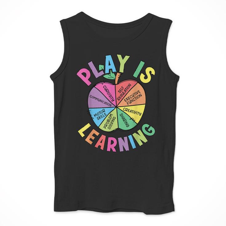 Apple Retro Play Is Learning Kindergarten Teacher Daycare Men Tank Top, funny design Apple Retro Play Is Learning Kindergarten Teacher Daycare Men Tank Top, funny design